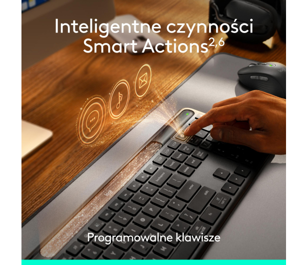 LOGITECH K980 Signature Slim Solar+ 920-013764 - 1367125 - zdjęcie 10